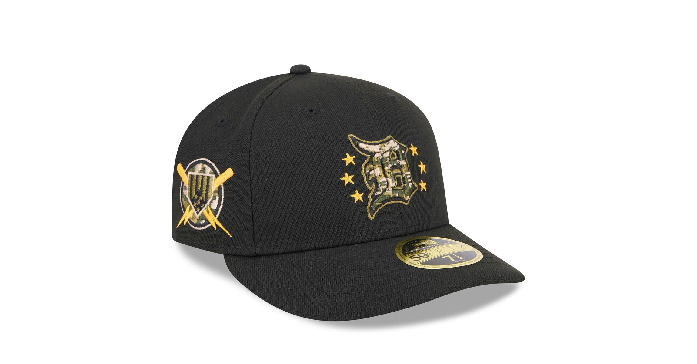 MLB Detroit Tigers 2024 Armed Forces Day Low 59FIFTY Fitted Hat