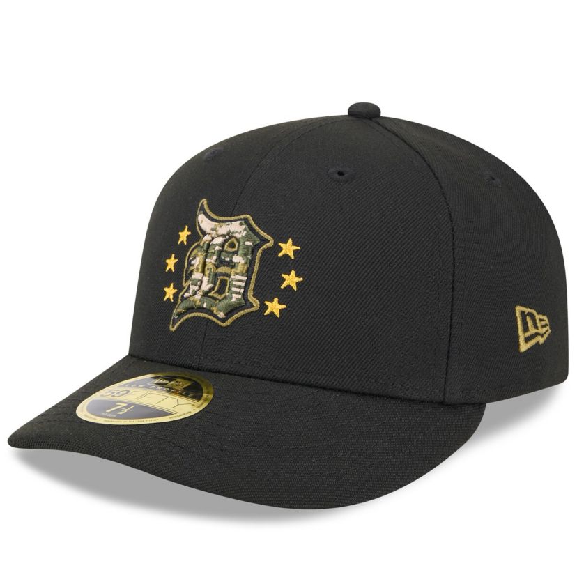 MLB Detroit Tigers 2024 Armed Forces Day Low 59FIFTY Fitted Hat