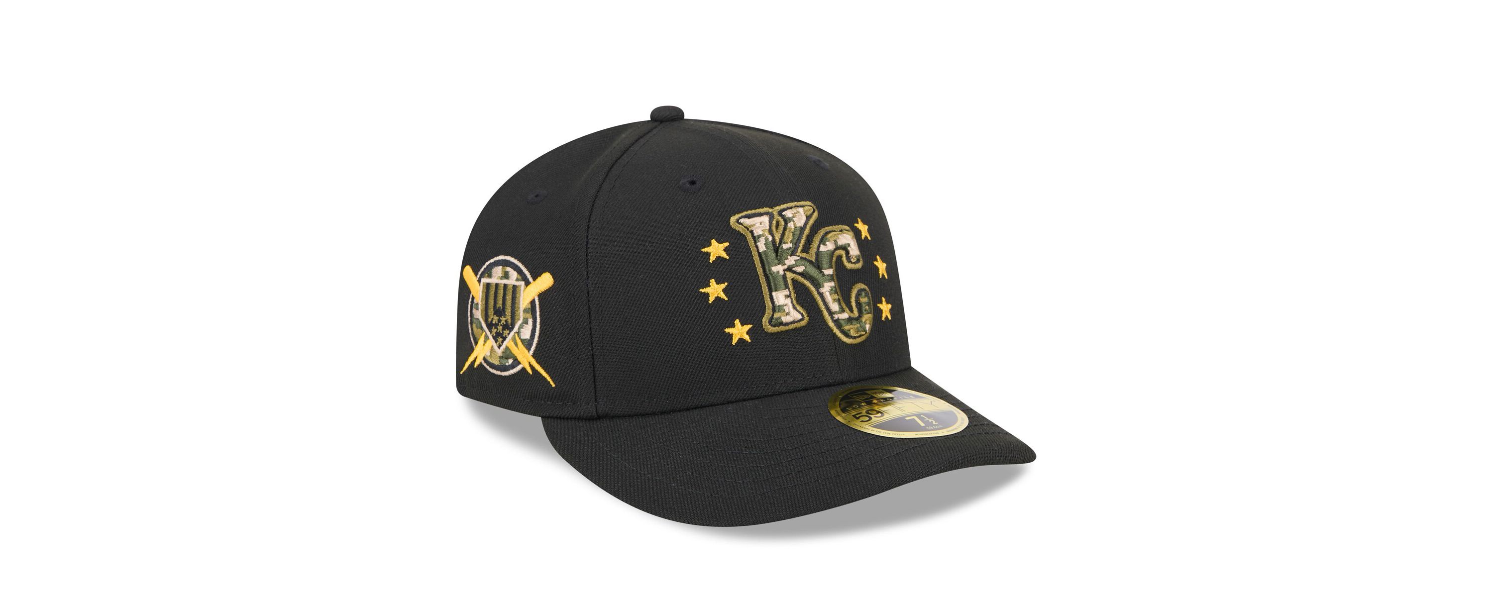 MLB Kansas City Royals 2024 Armed Forces Day Low 59FIFTY Fitted Hat
