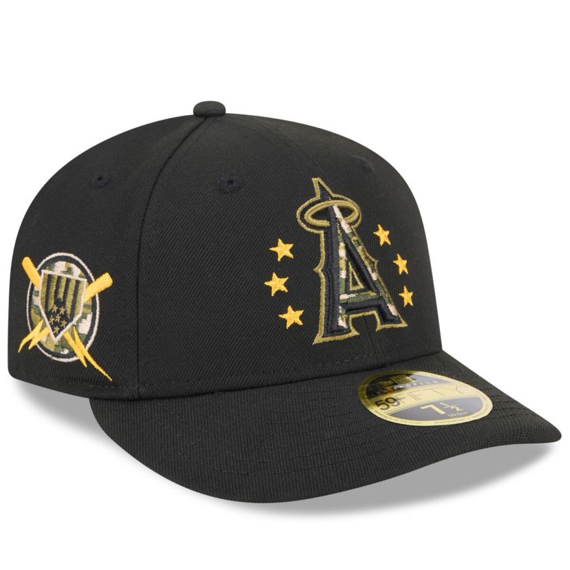 MLB Los Angeles Angels 2024 Armed Forces Day Low 59FIFTY Fitted Hat