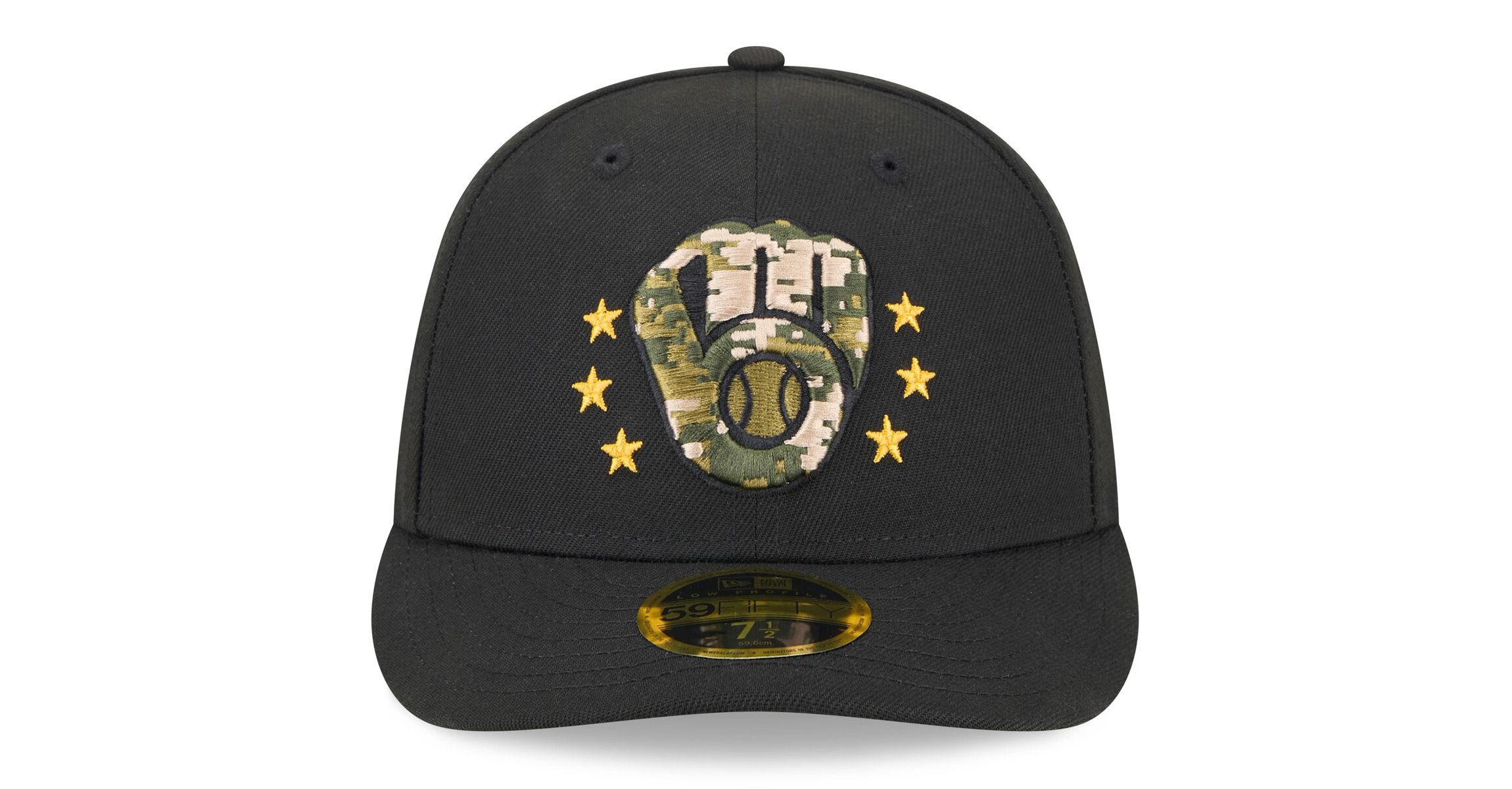 MLB Milwaukee Brewers 2024 Armed Forces Day Low 59FIFTY Fitted Hat