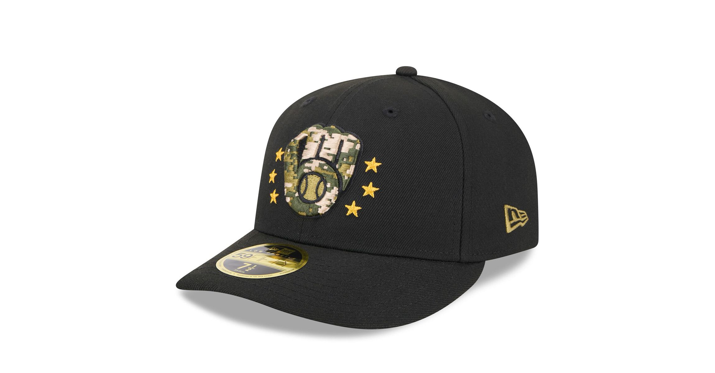 MLB Milwaukee Brewers 2024 Armed Forces Day Low 59FIFTY Fitted Hat