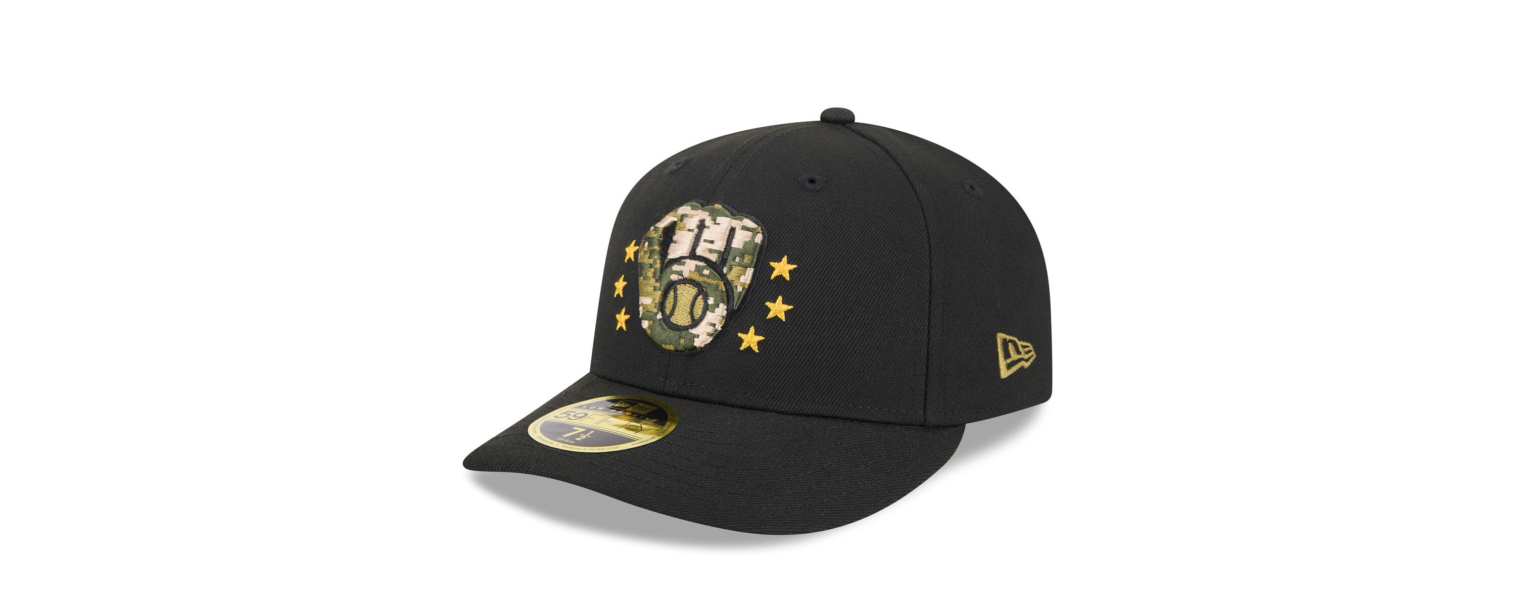 MLB Milwaukee Brewers 2024 Armed Forces Day Low 59FIFTY Fitted Hat