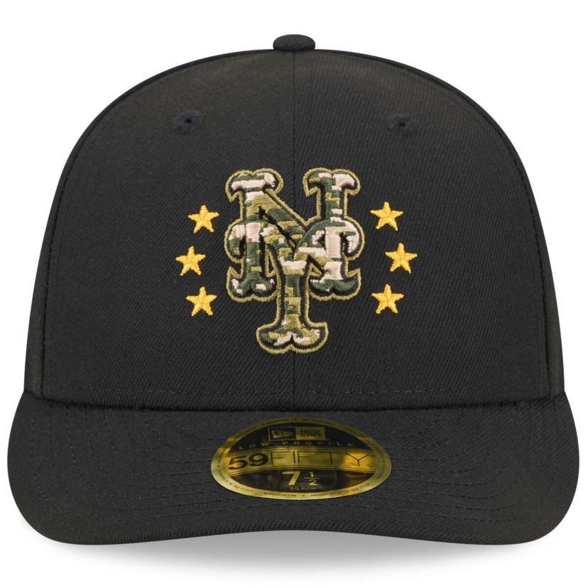 MLB New York Mets 2024 Armed Forces Day Low 59FIFTY Fitted Hat