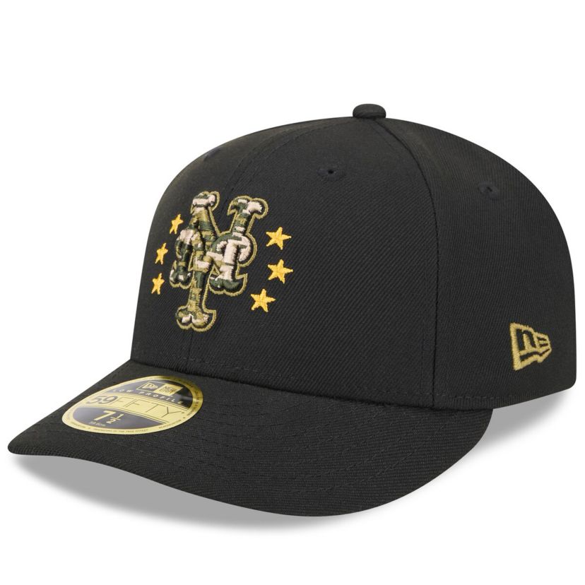 MLB New York Mets 2024 Armed Forces Day Low 59FIFTY Fitted Hat