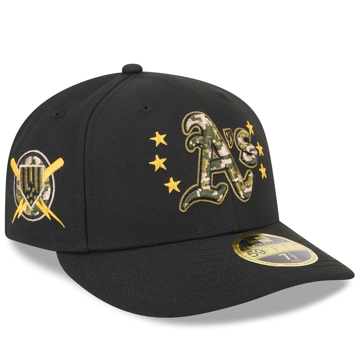 Oakland Athletics MLB Athletics 2024 Armed Forces Day Low 59FIFTY Fitted Hat
