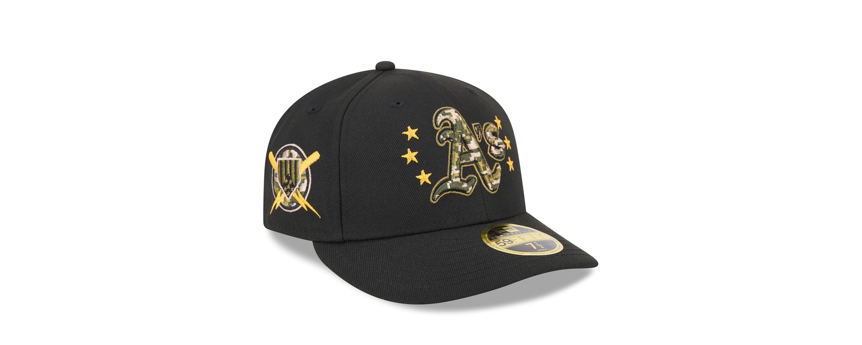 Oakland Athletics MLB Athletics 2024 Armed Forces Day Low 59FIFTY Fitted Hat