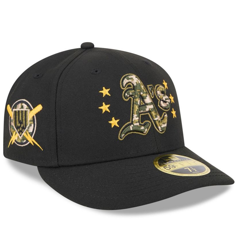 Oakland Athletics MLB Athletics 2024 Armed Forces Day Low 59FIFTY Fitted Hat