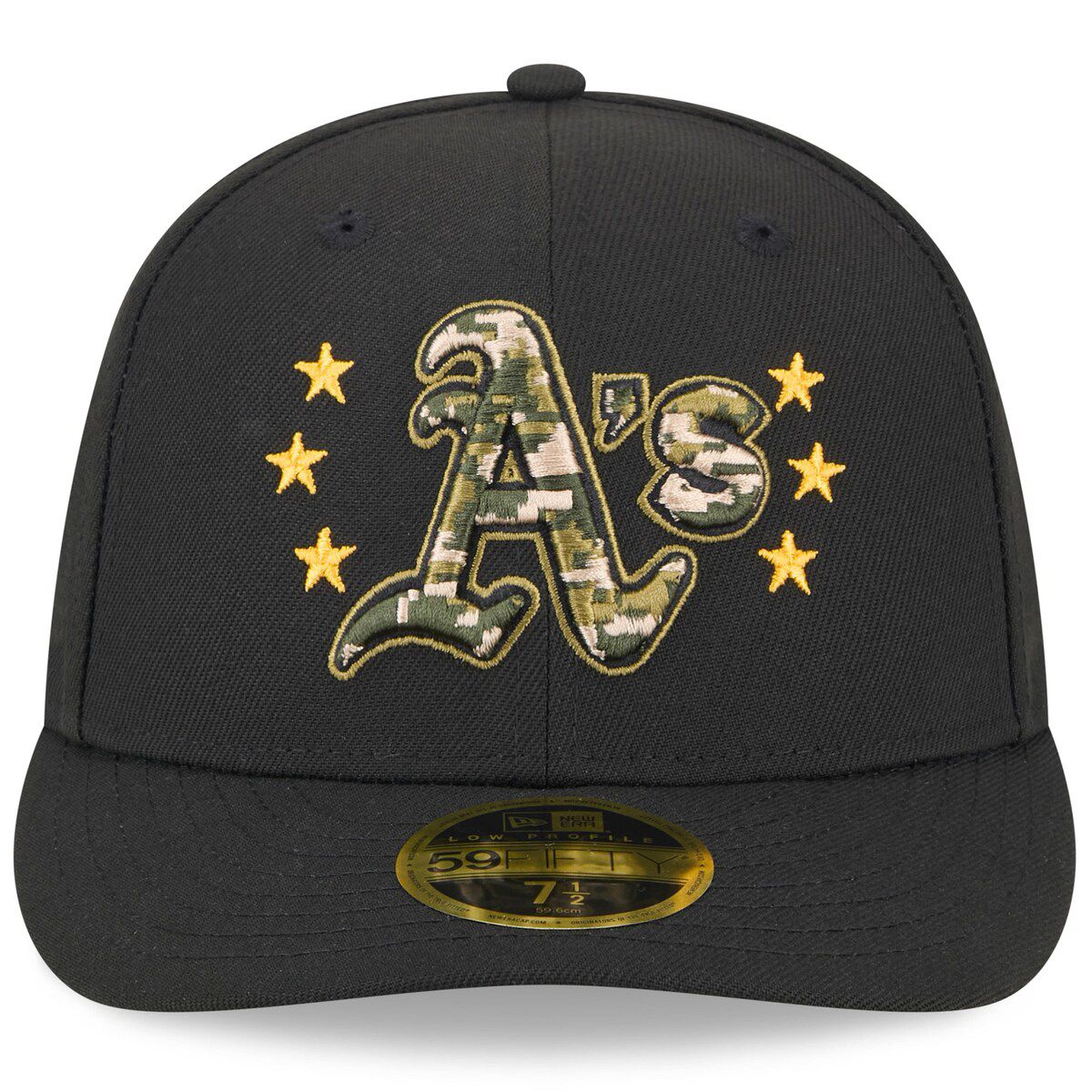 Oakland Athletics MLB Athletics 2024 Armed Forces Day Low 59FIFTY Fitted Hat