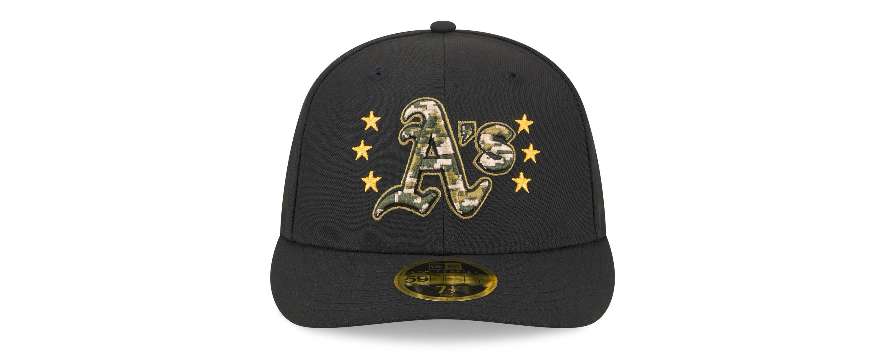 Oakland Athletics MLB Athletics 2024 Armed Forces Day Low 59FIFTY Fitted Hat