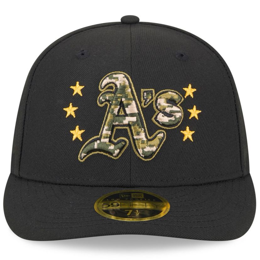 Oakland Athletics MLB Athletics 2024 Armed Forces Day Low 59FIFTY Fitted Hat