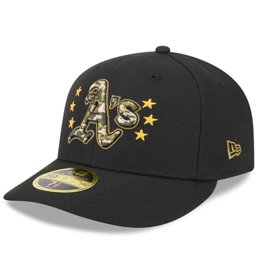 Oakland Athletics MLB Athletics 2024 Armed Forces Day Low 59FIFTY Fitted Hat