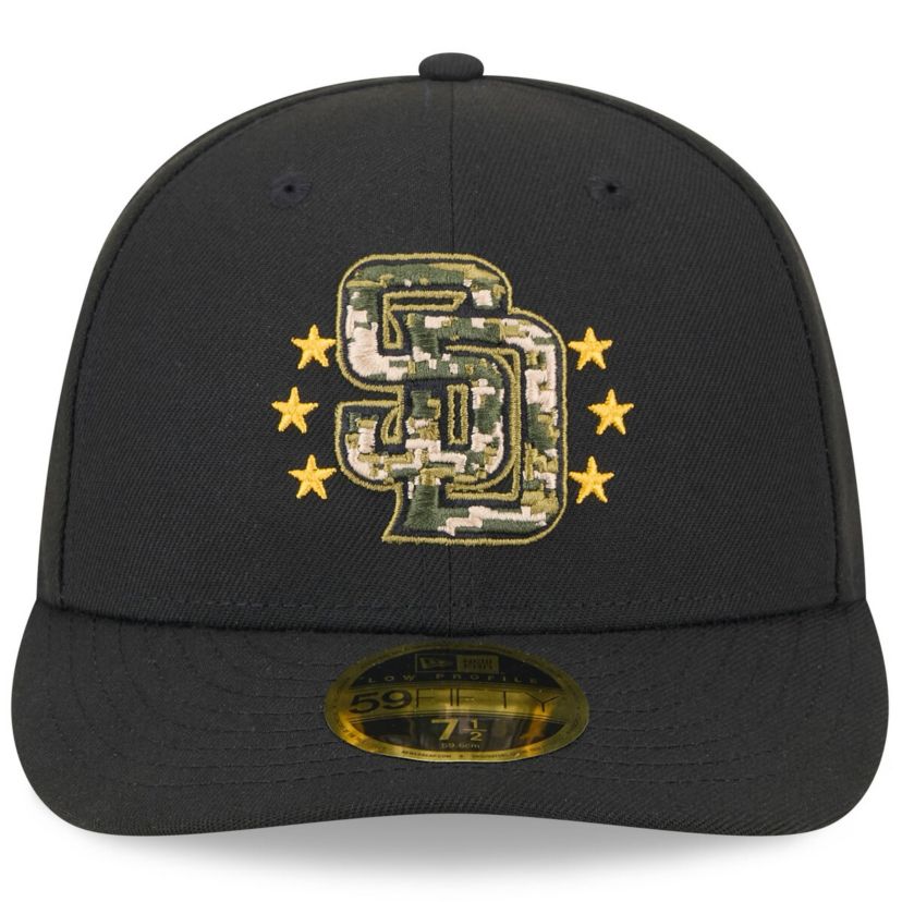 MLB San Diego Padres 2024 Armed Forces Day Low 59FIFTY Fitted Hat