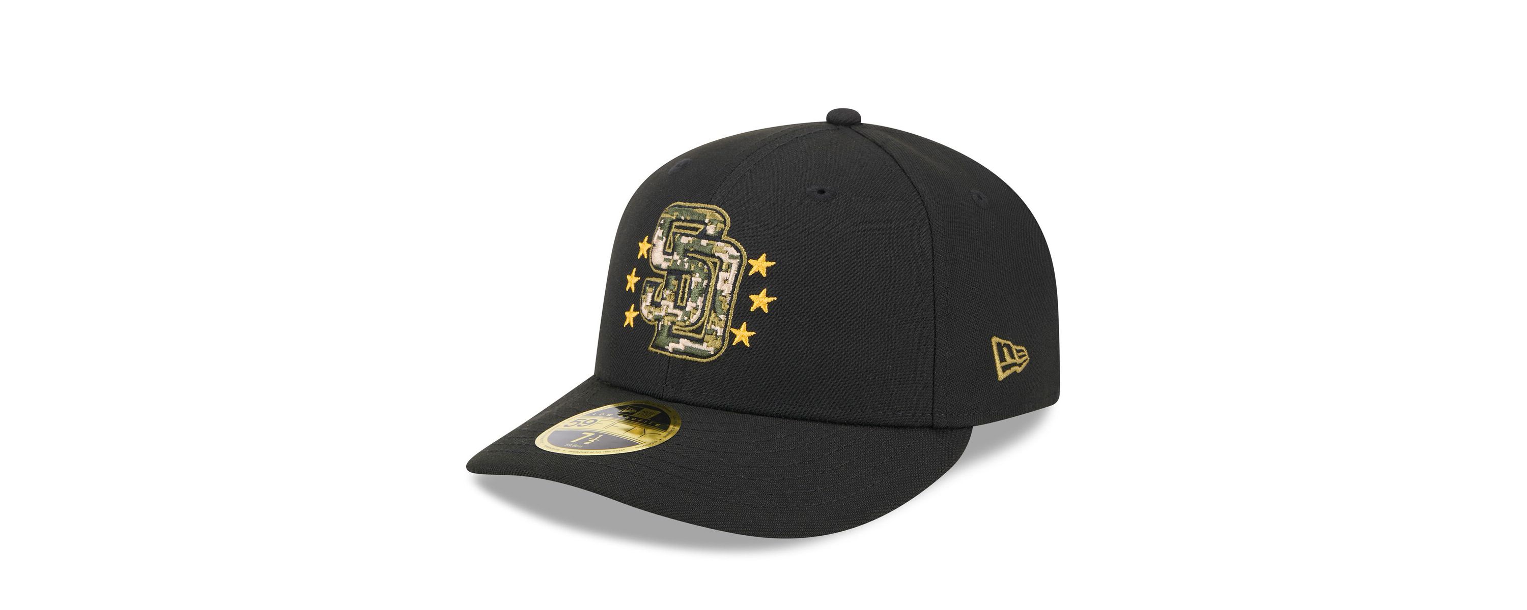 MLB San Diego Padres 2024 Armed Forces Day Low 59FIFTY Fitted Hat