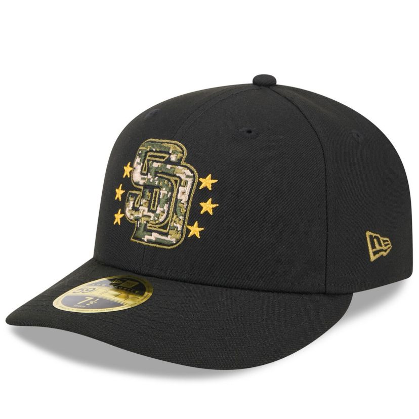 MLB San Diego Padres 2024 Armed Forces Day Low 59FIFTY Fitted Hat