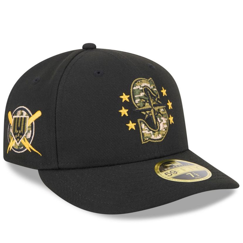MLB Seattle Mariners 2024 Armed Forces Day Low 59FIFTY Fitted Hat