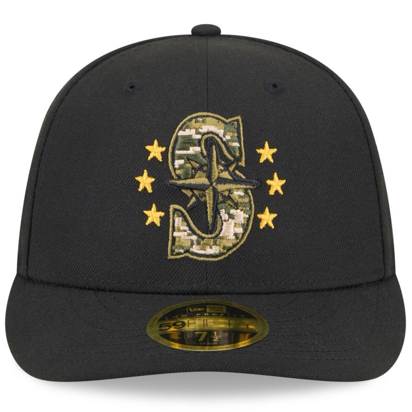 MLB Seattle Mariners 2024 Armed Forces Day Low 59FIFTY Fitted Hat