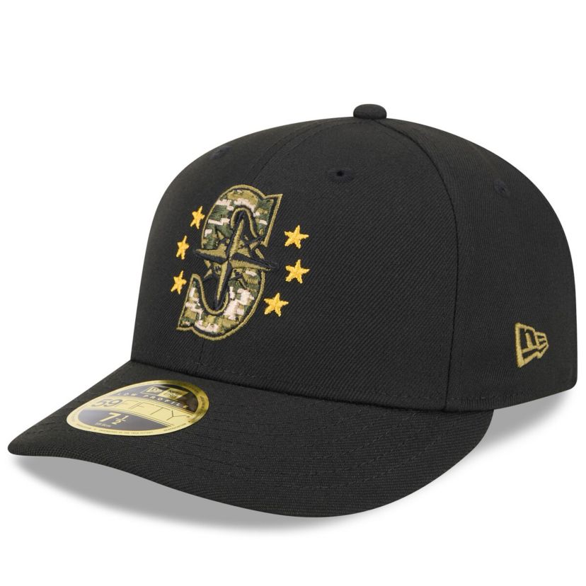 MLB Seattle Mariners 2024 Armed Forces Day Low 59FIFTY Fitted Hat