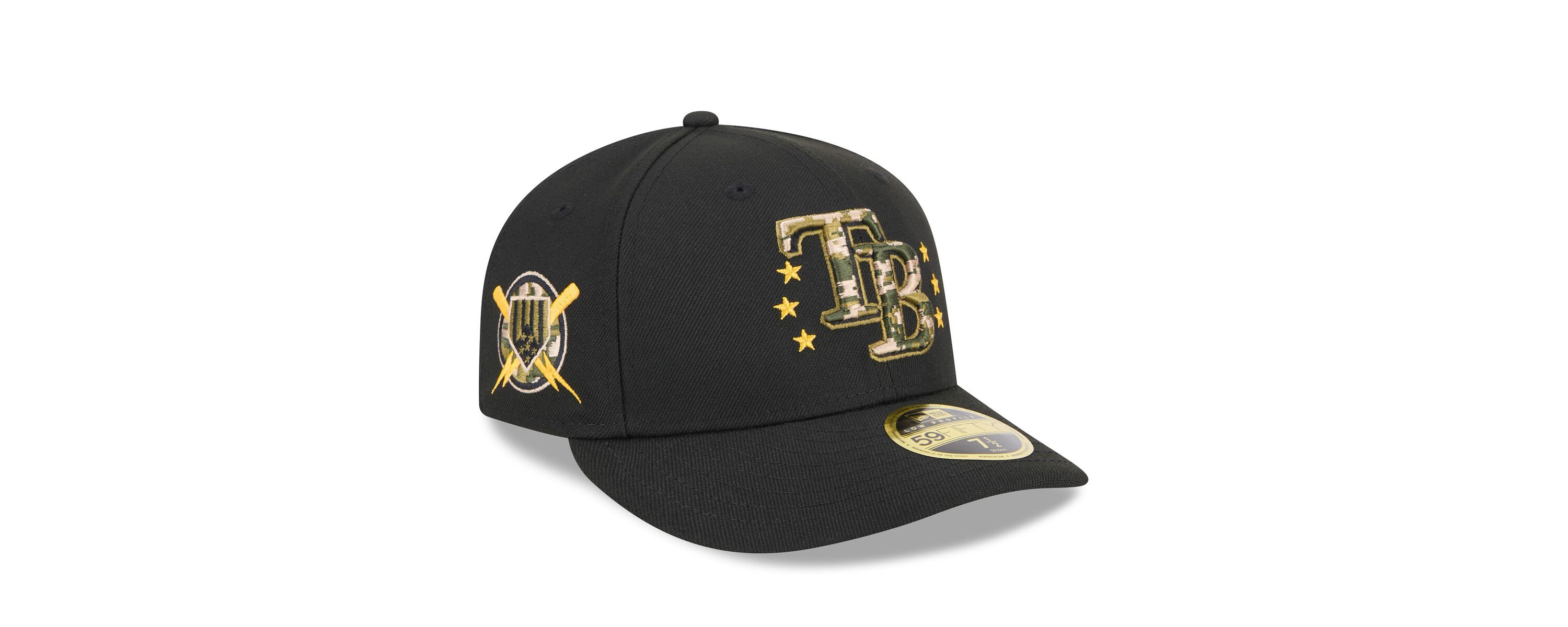 MLB Tampa Bay Rays 2024 Armed Forces Day Low 59FIFTY Fitted Hat