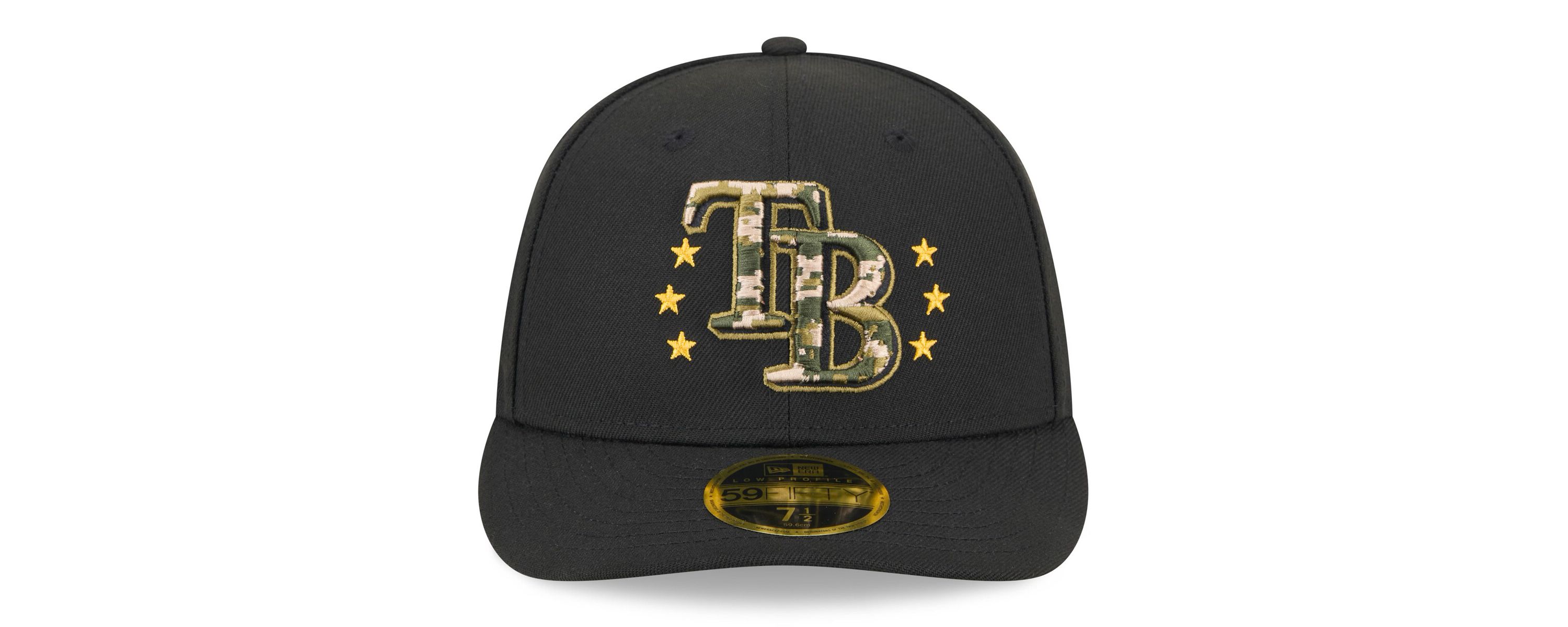 MLB Tampa Bay Rays 2024 Armed Forces Day Low 59FIFTY Fitted Hat
