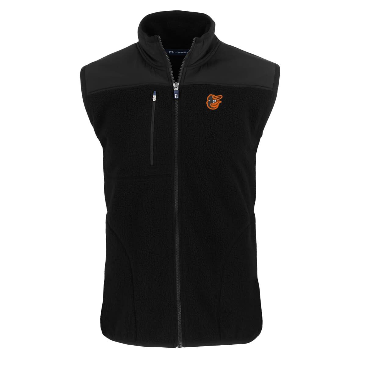 MLB Baltimore Orioles Big & Tall Cascade Eco Sherpa Fleece Full-Zip Vest