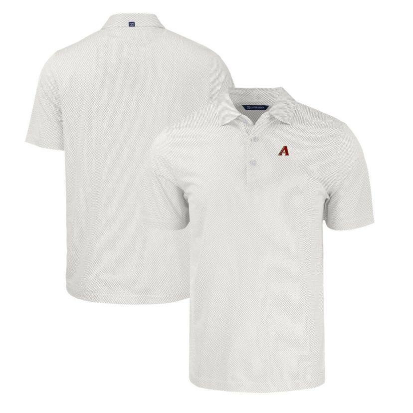 MLB Arizona Diamondbacks Big & Tall Pike Eco Symmetry Print Stretch Recycled Polo