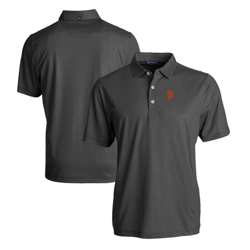 MLB San Francisco Giants Big & Tall Pike Eco Symmetry Print Stretch Recycled Polo