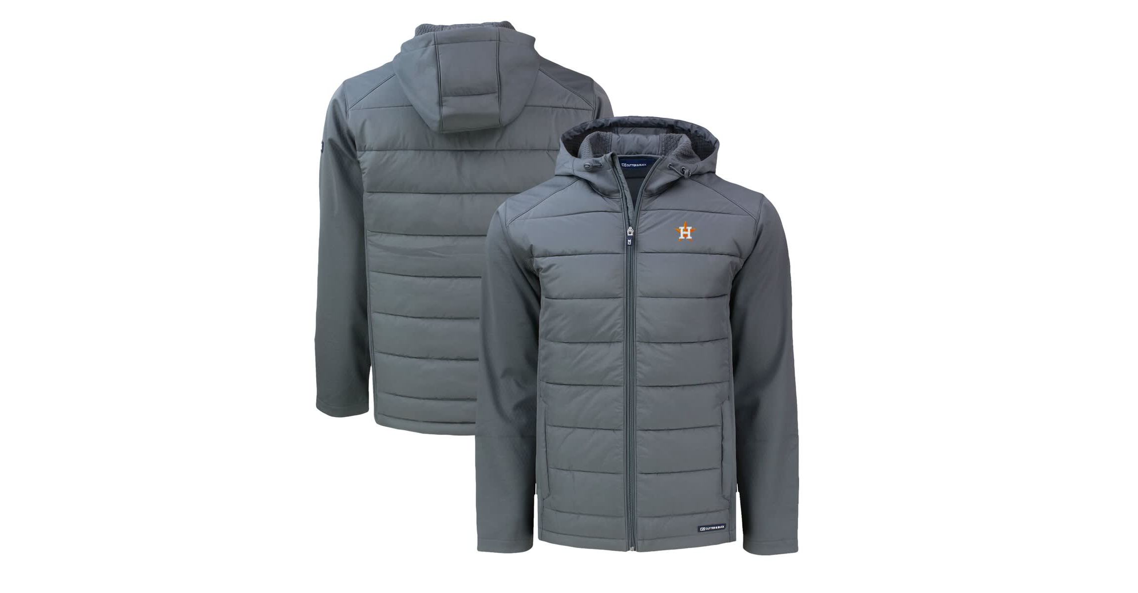 MLB Houston Astros Big & Tall Evoke Hybrid Eco Softshell Recycled Full-Zip Hoodie