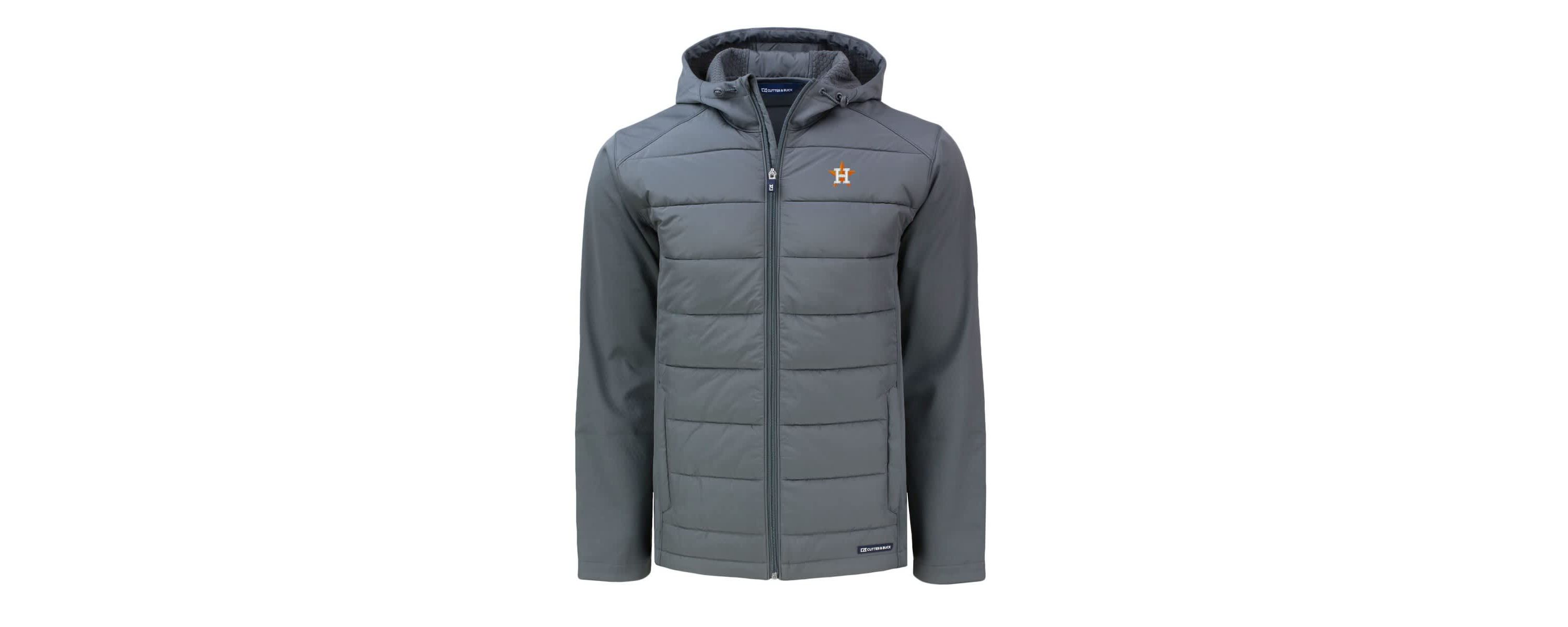 MLB Houston Astros Big & Tall Evoke Hybrid Eco Softshell Recycled Full-Zip Hoodie
