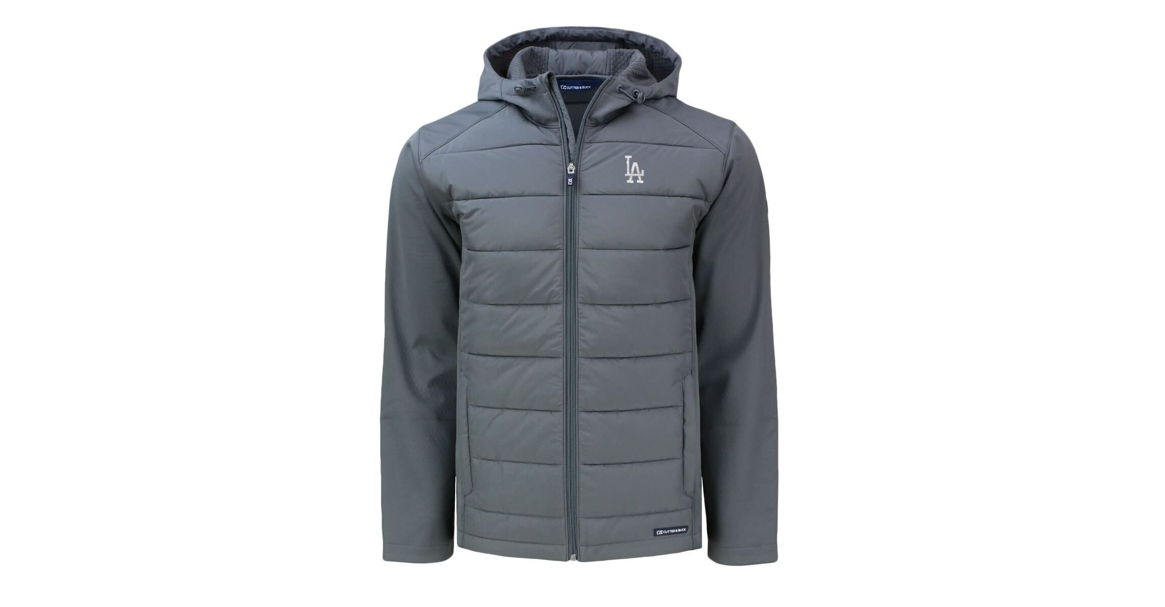 MLB Los Angeles Dodgers Big & Tall Evoke Hybrid Eco Softshell Recycled Full-Zip Hoodie