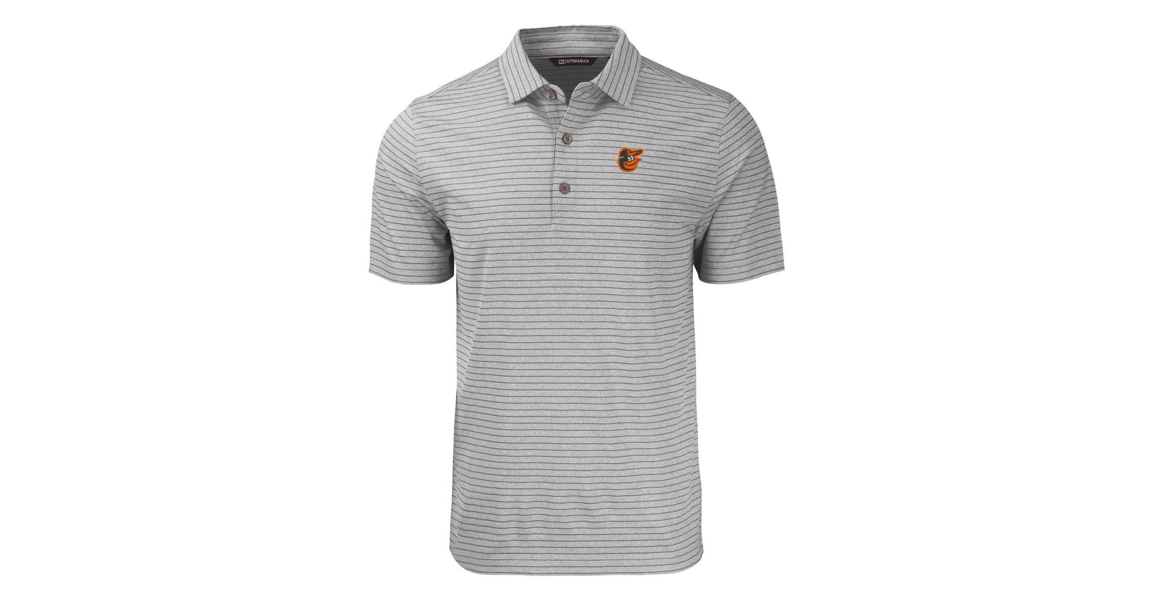 MLB Baltimore Orioles Big & Tall Forge Eco ed Stripe Stretch Recycled Polo