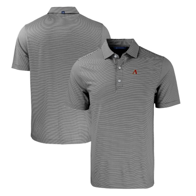 MLB Arizona Diamondbacks Big & Tall Forge Eco Double Stripe Stretch Recycled Polo