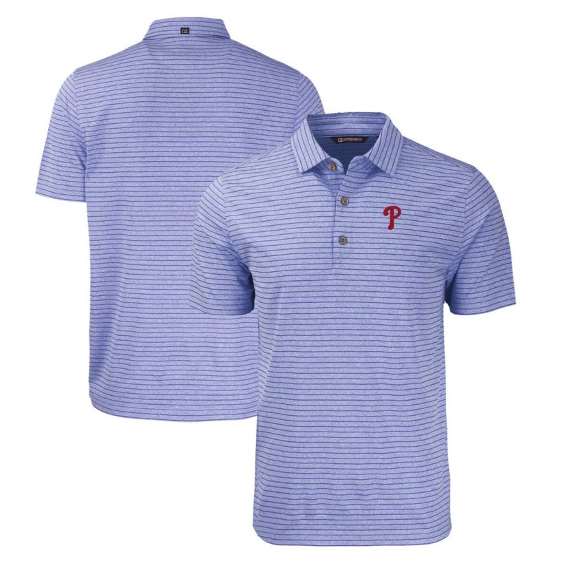 MLB Philadelphia Phillies Big & Tall Forge Eco ed Stripe Stretch Recycled Polo