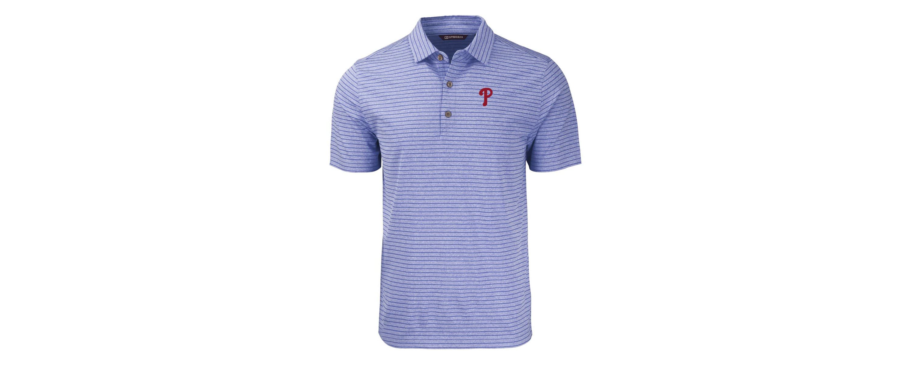 MLB Philadelphia Phillies Big & Tall Forge Eco ed Stripe Stretch Recycled Polo