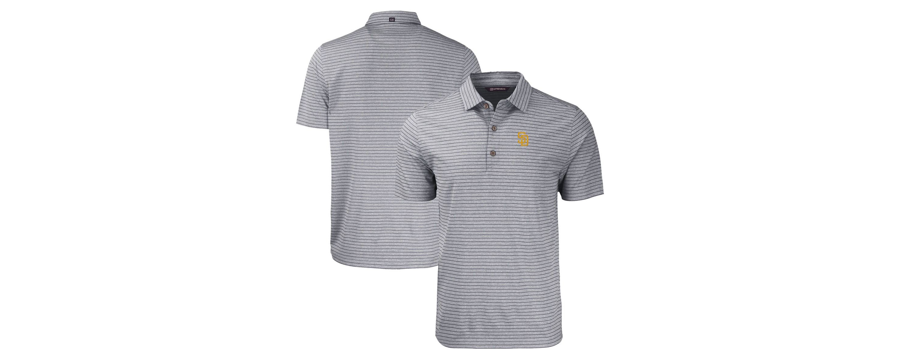 MLB San Diego Padres Big & Tall Forge Eco ed Stripe Stretch Recycled Polo