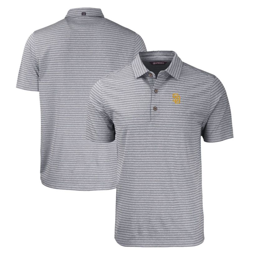 MLB San Diego Padres Big & Tall Forge Eco ed Stripe Stretch Recycled Polo
