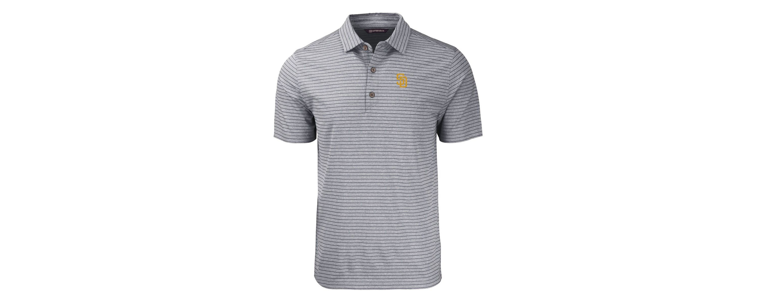 MLB San Diego Padres Big & Tall Forge Eco ed Stripe Stretch Recycled Polo