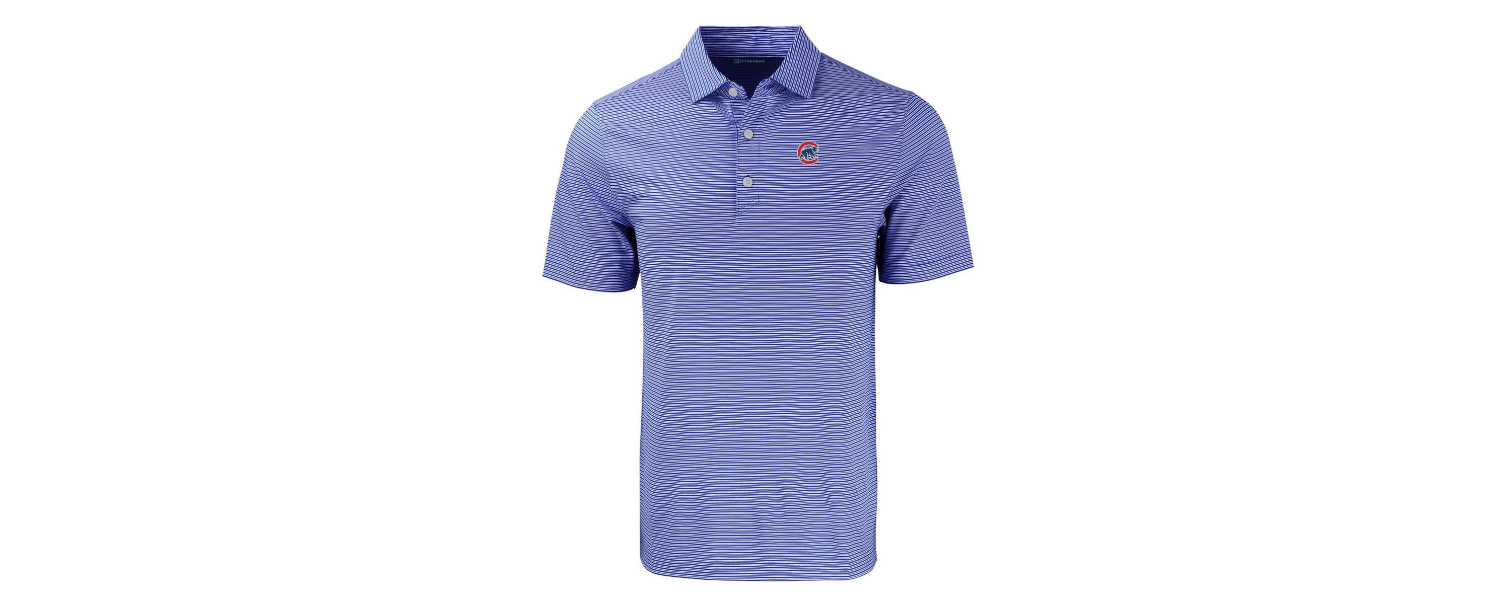 MLB Chicago Cubs Big & Tall Forge Eco Double Stripe Stretch Recycled Polo