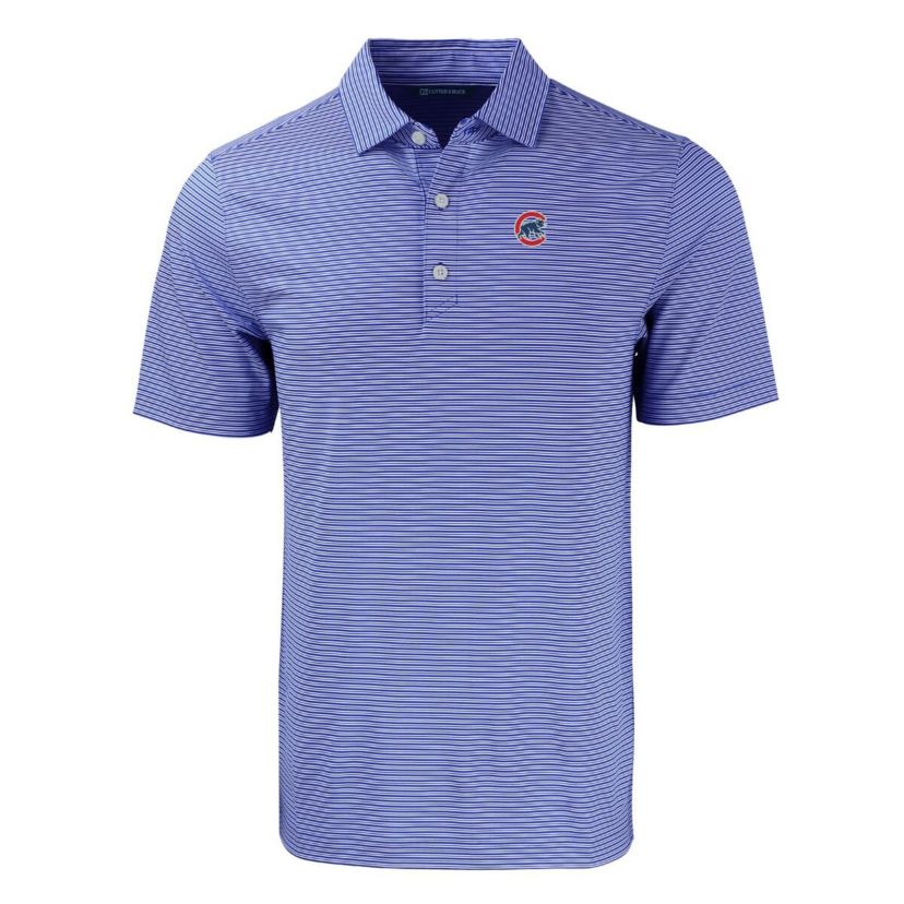 MLB Chicago Cubs Big & Tall Forge Eco Double Stripe Stretch Recycled Polo