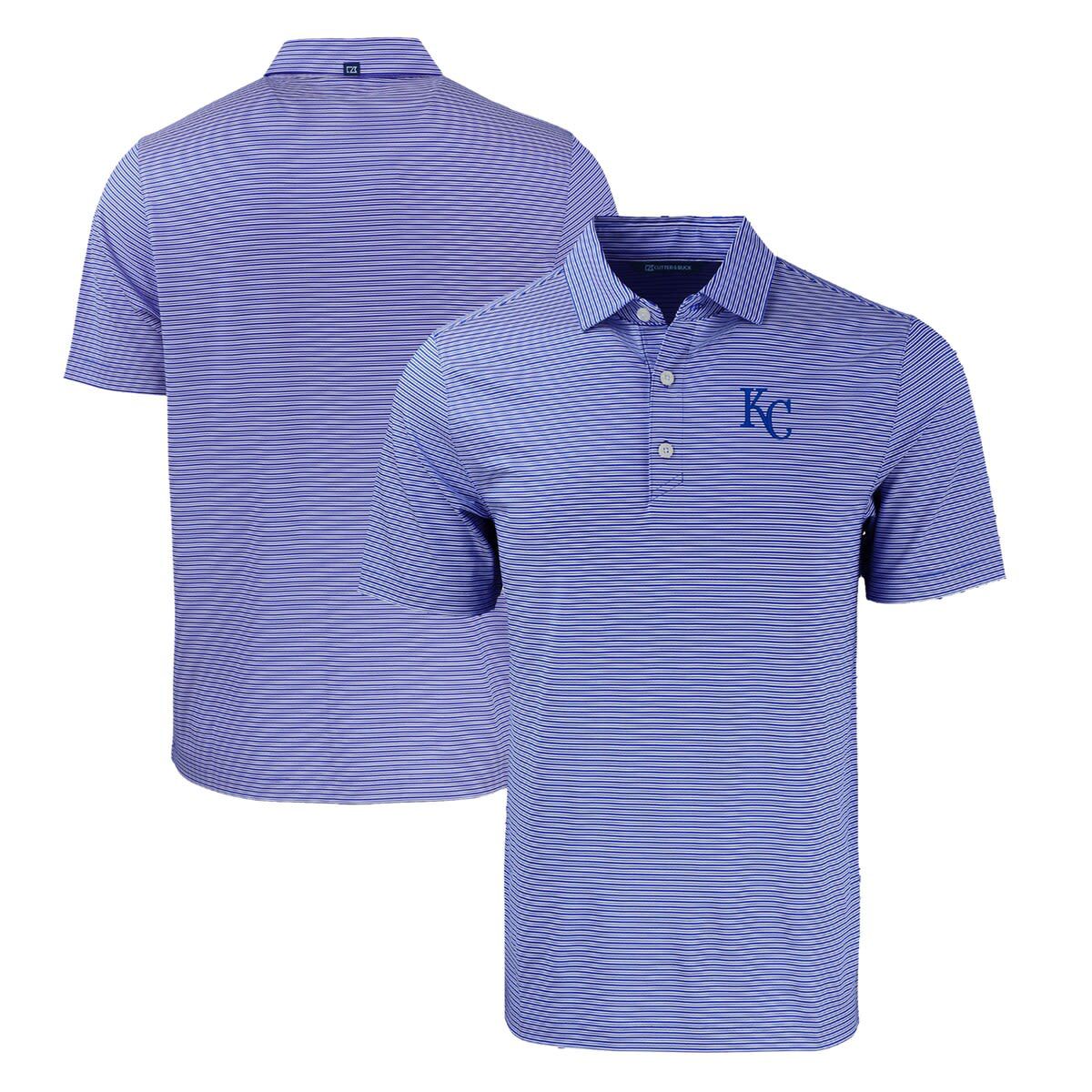 MLB Kansas City Royals Big & Tall Forge Eco Double Stripe Stretch Recycled Polo