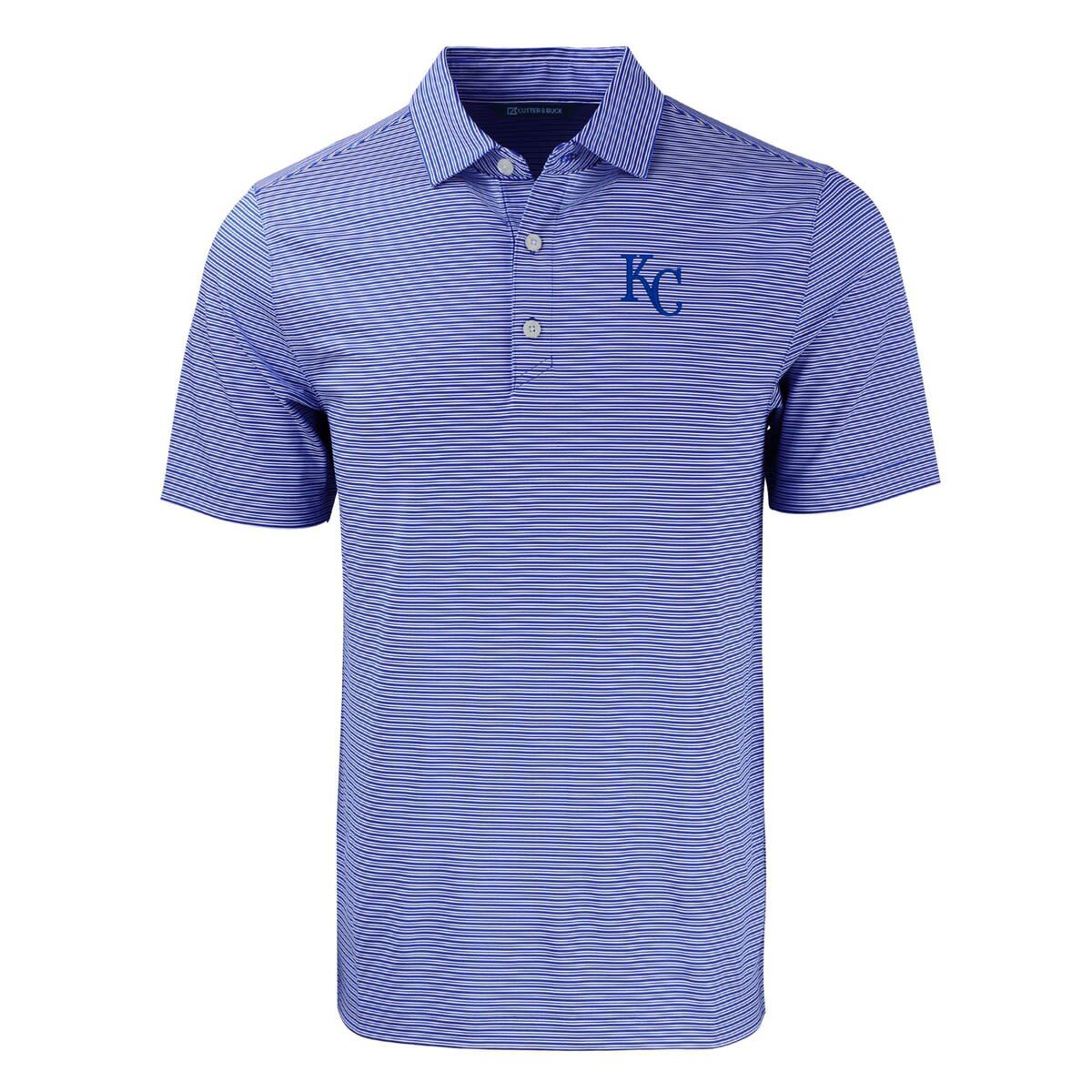 MLB Kansas City Royals Big & Tall Forge Eco Double Stripe Stretch Recycled Polo
