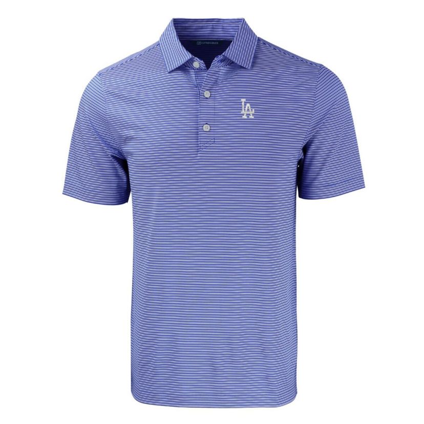 MLB Los Angeles Dodgers Big & Tall Forge Eco Double Stripe Stretch Recycled Polo