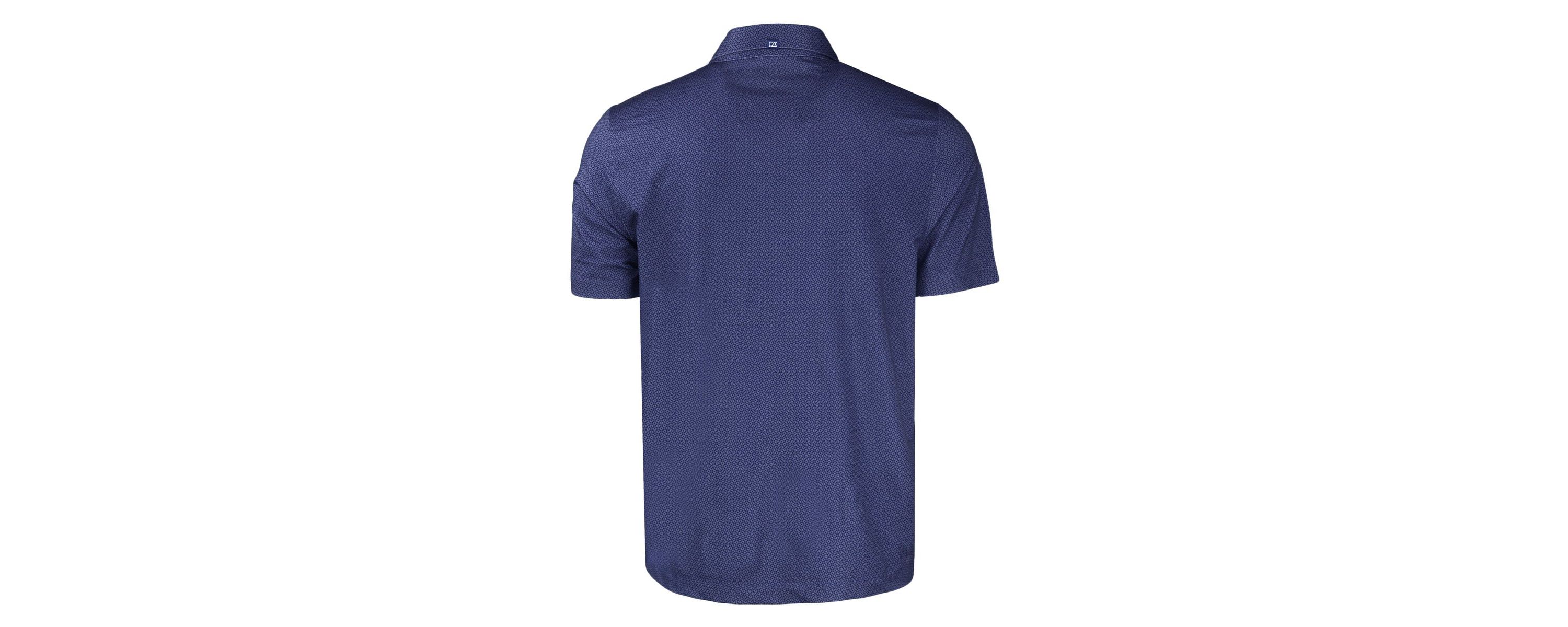 MLB Chicago Cubs Big & Tall Pike Eco Tonal Geo Print Stretch Recycled Polo