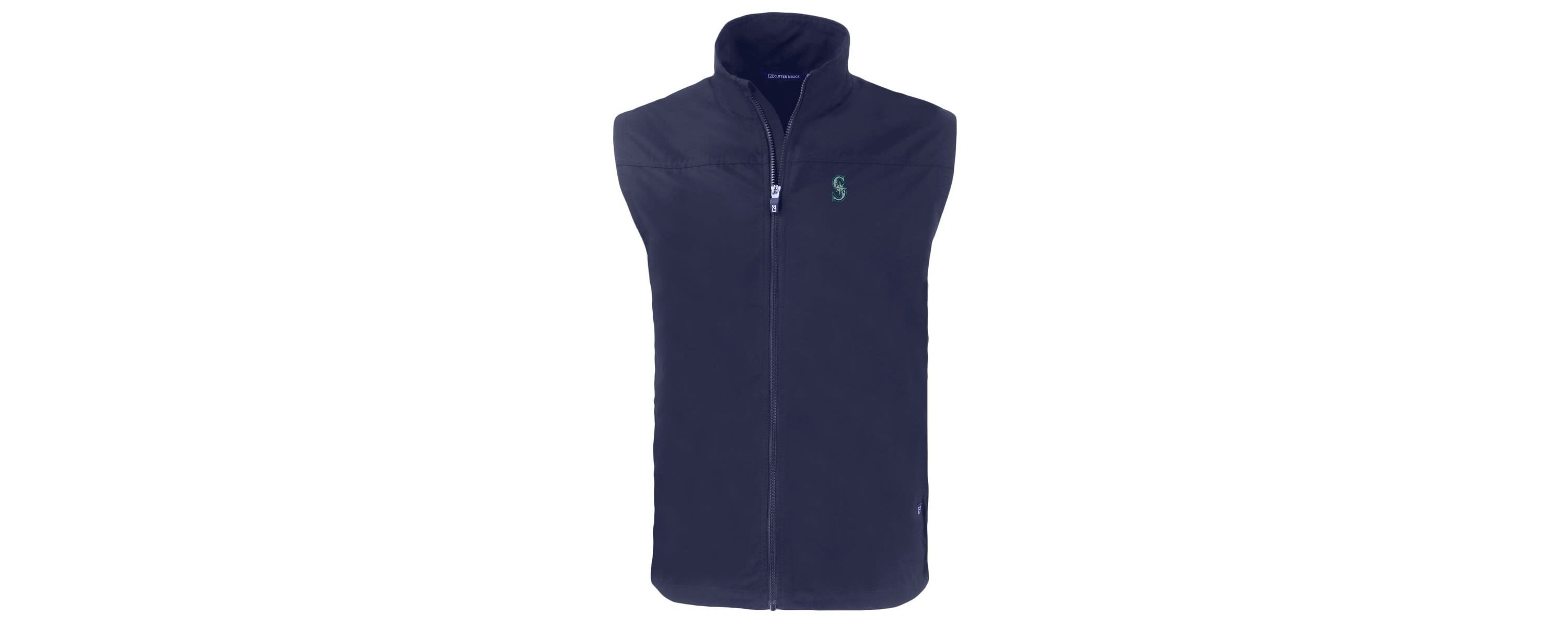 MLB Seattle Mariners Big & Tall Charter Eco Full-Zip Vest