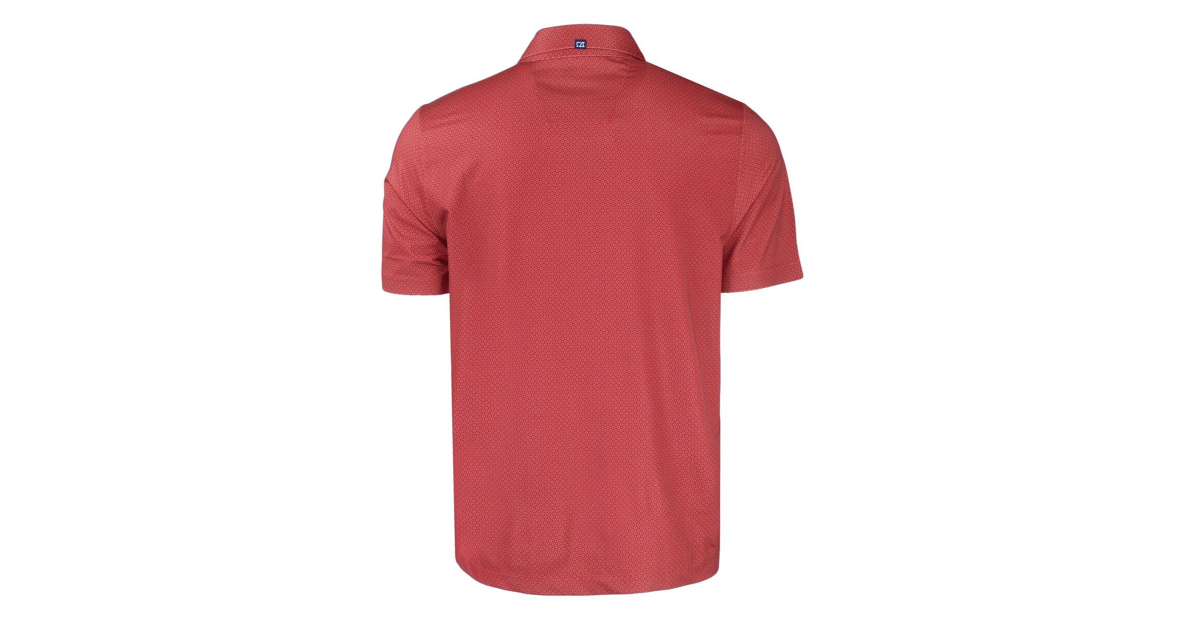 MLB St. Louis Cardinals Big & Tall Pike Eco Tonal Geo Print Stretch Recycled Polo