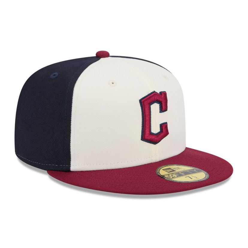 MLB White/Red Cleveland Guardians 2024 City Connect 59FIFTY Fitted Hat