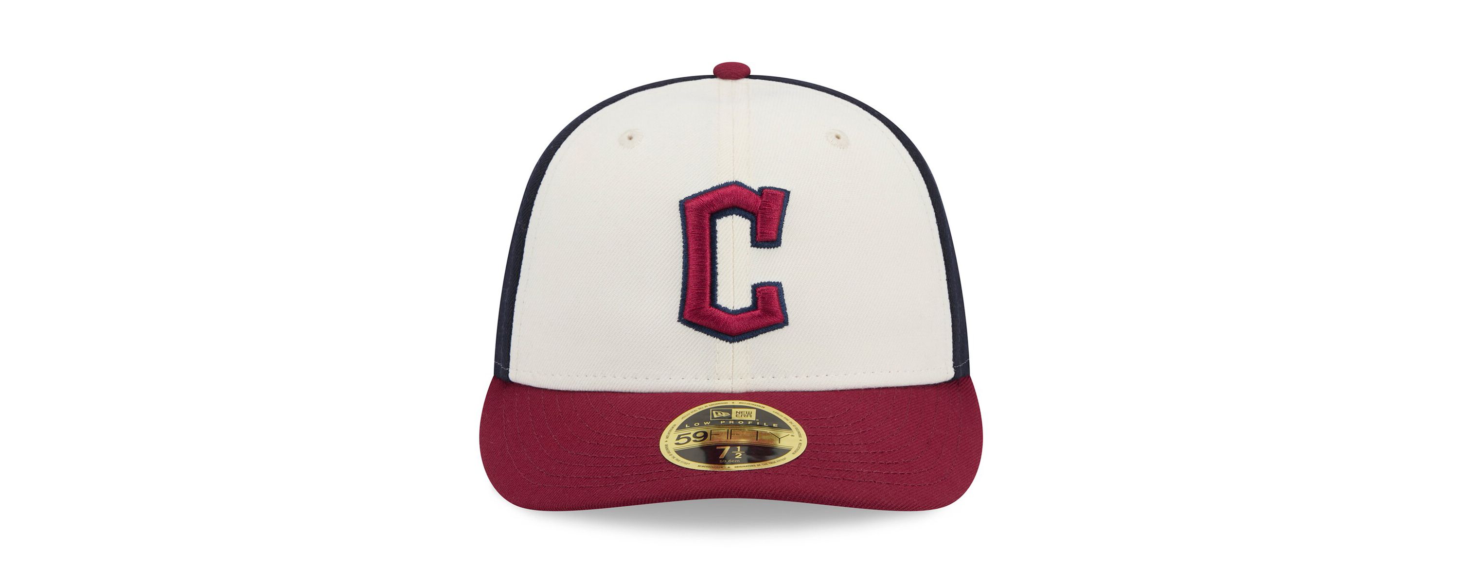 MLB White/Red Cleveland Guardians 2024 City Connect Low 59FIFTY Fitted Hat