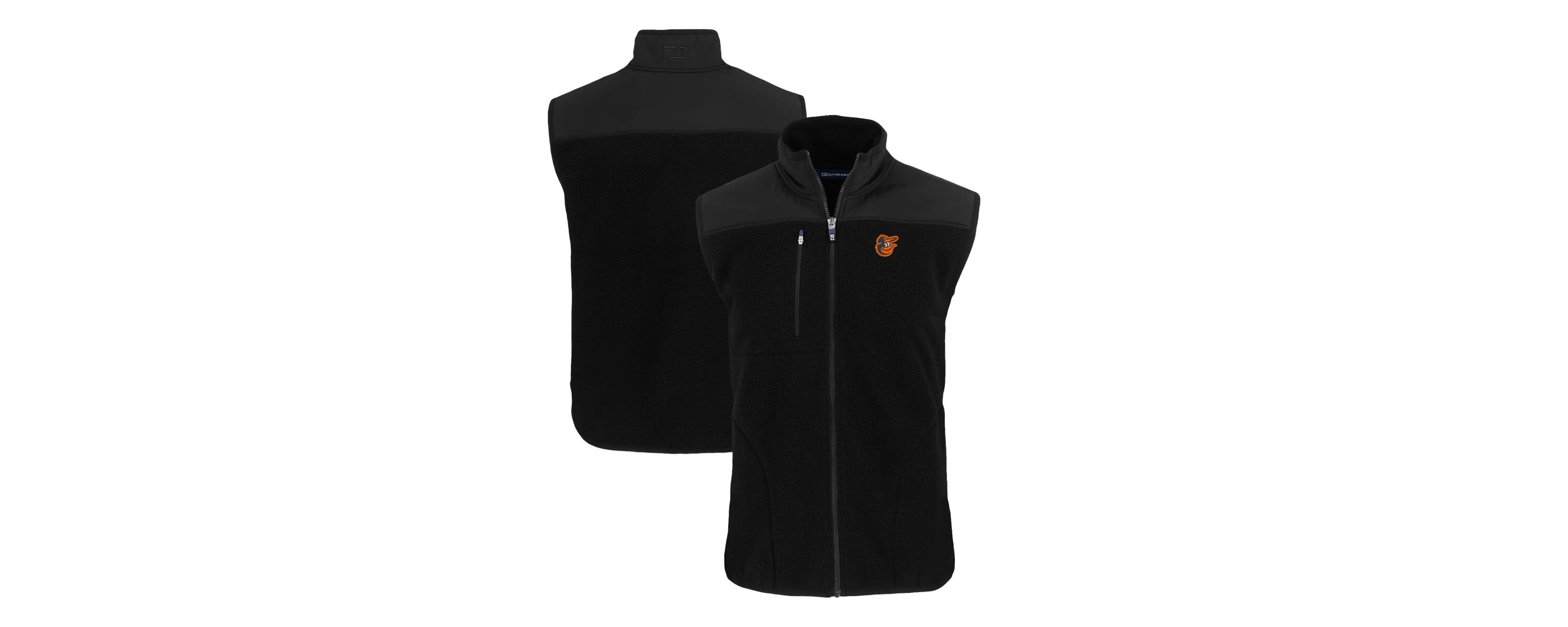 MLB Baltimore Orioles Cascade Eco Sherpa Fleece Full-Zip Vest