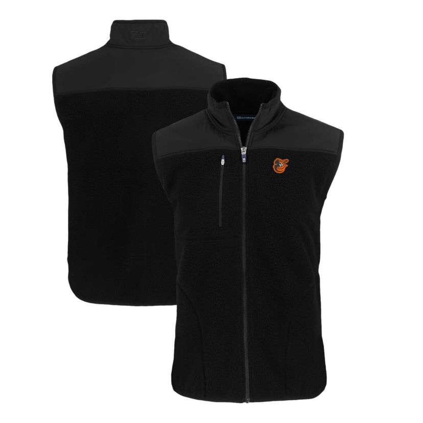 MLB Baltimore Orioles Cascade Eco Sherpa Fleece Full-Zip Vest