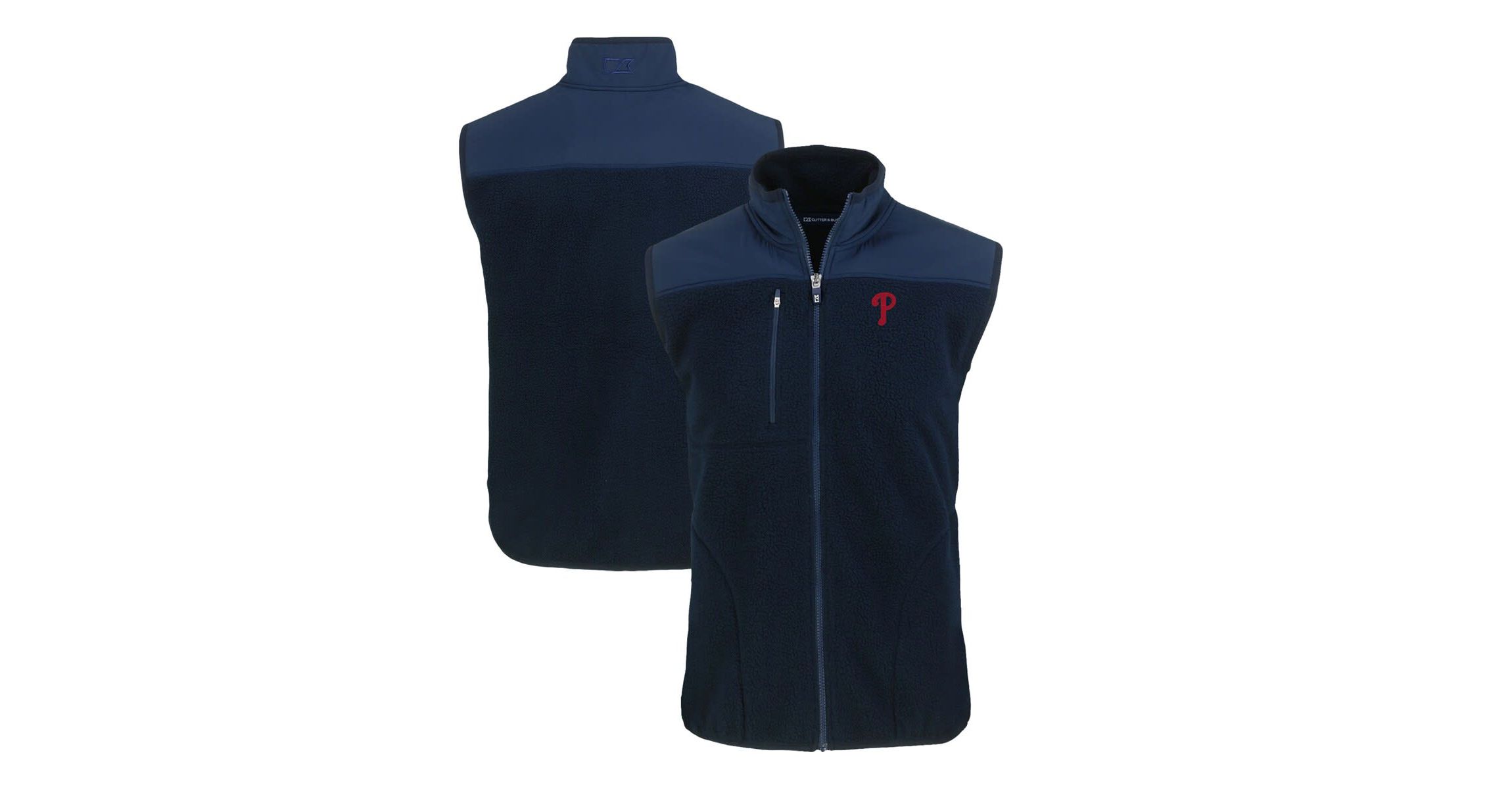 MLB Philadelphia Phillies Cascade Eco Sherpa Fleece Full-Zip Vest